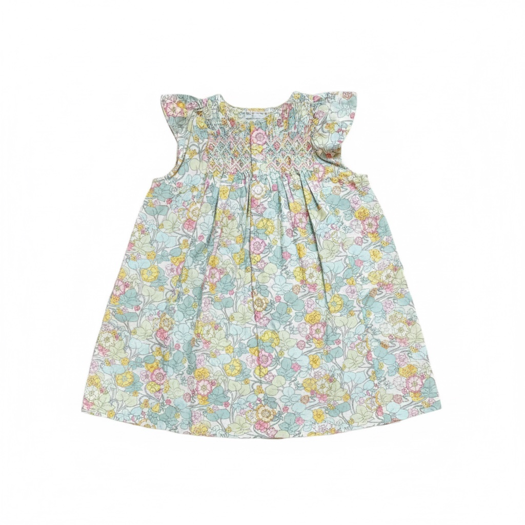 Bonpoint Floral Smocked Dress — Size 2