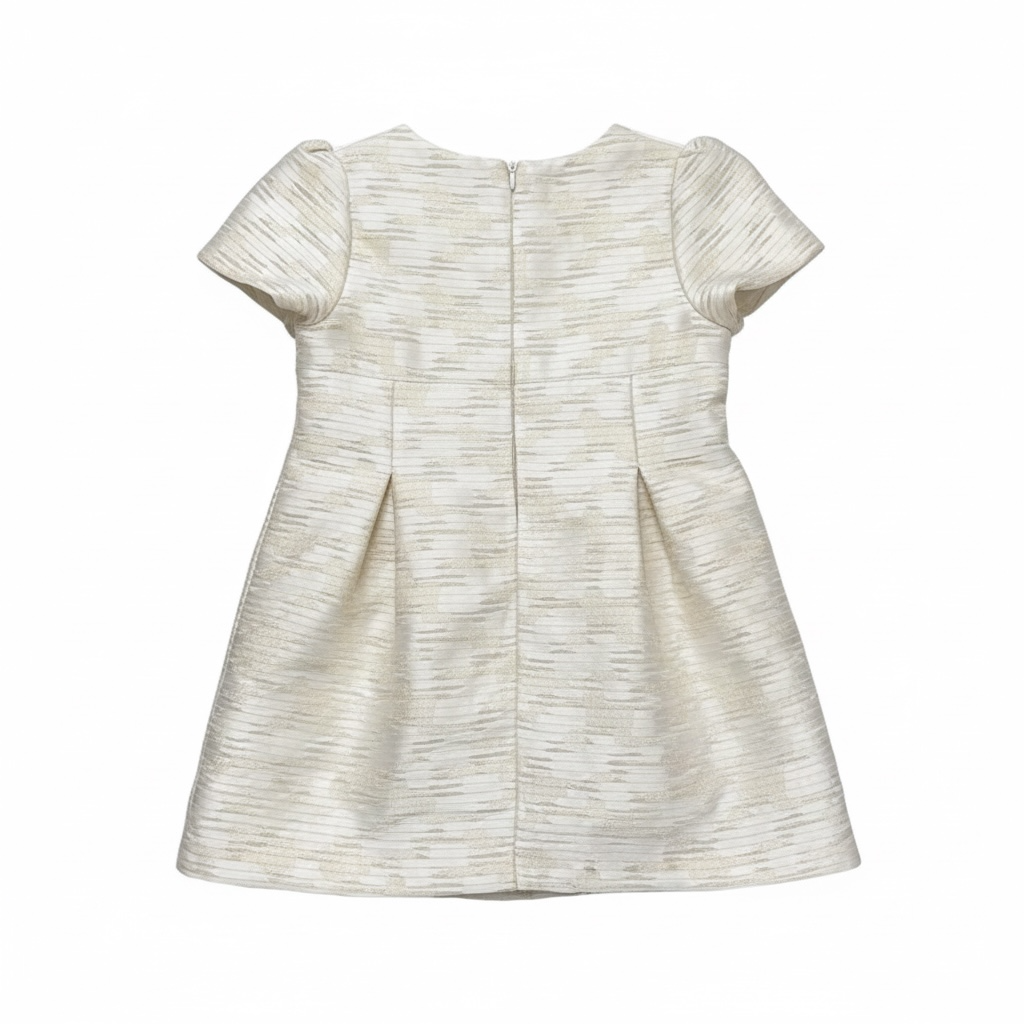 Tartine et Chocolat Ivory Textured Dress — 4A