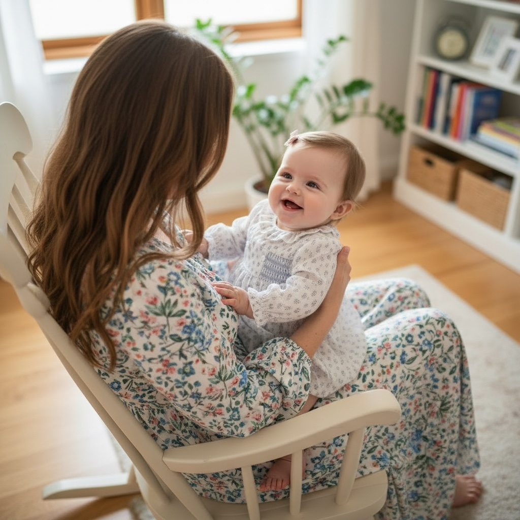 Paz Rodriguez Smocked Floral Dress — 9 Months